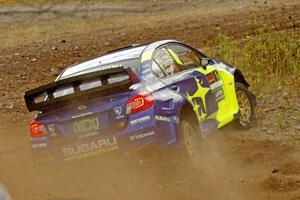 David Higgins / Craig Drew Subaru WRX STi comes through the spectator point on SS9, Arvon-Silver I.