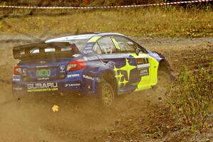 David Higgins / Craig Drew Subaru WRX STi comes through the spectator point on SS9, Arvon-Silver I.