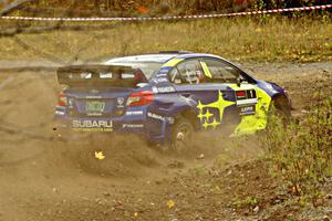 David Higgins / Craig Drew Subaru WRX STi comes through the spectator point on SS9, Arvon-Silver I.