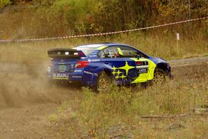 David Higgins / Craig Drew Subaru WRX STi comes through the spectator point on SS9, Arvon-Silver I.