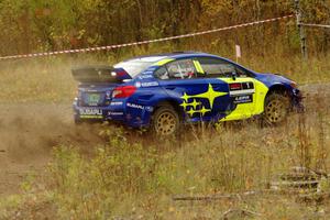 David Higgins / Craig Drew Subaru WRX STi comes through the spectator point on SS9, Arvon-Silver I.