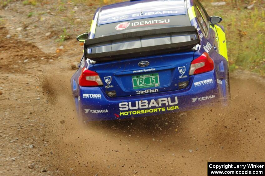 David Higgins / Craig Drew Subaru WRX STi comes through the spectator point on SS9, Arvon-Silver I.
