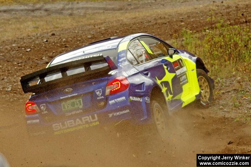 David Higgins / Craig Drew Subaru WRX STi comes through the spectator point on SS9, Arvon-Silver I.