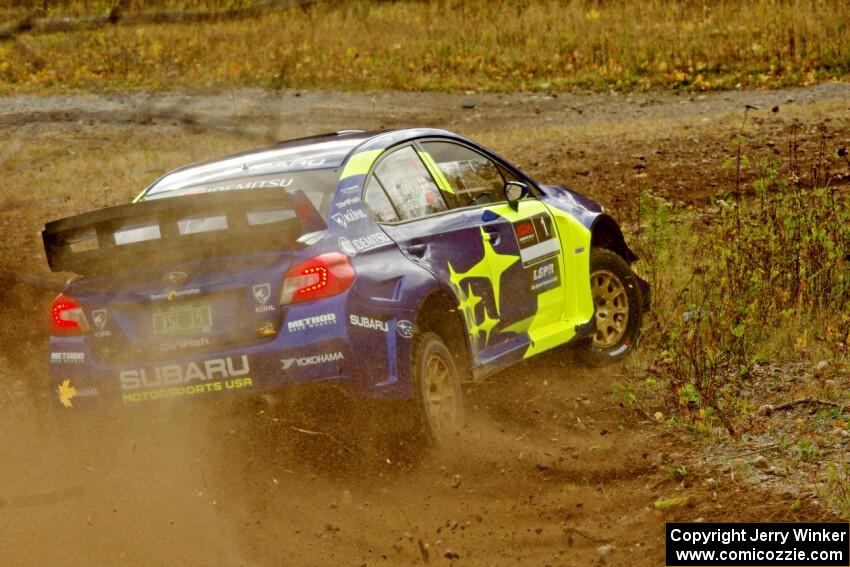 David Higgins / Craig Drew Subaru WRX STi comes through the spectator point on SS9, Arvon-Silver I.