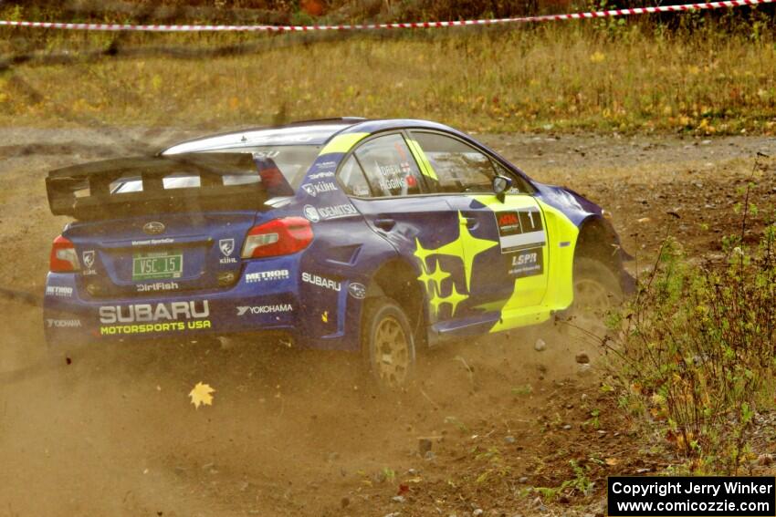 David Higgins / Craig Drew Subaru WRX STi comes through the spectator point on SS9, Arvon-Silver I.