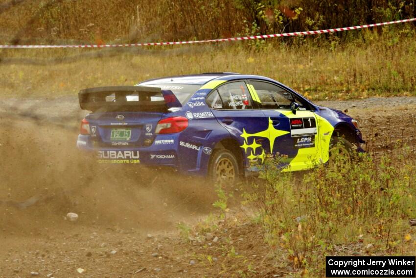 David Higgins / Craig Drew Subaru WRX STi comes through the spectator point on SS9, Arvon-Silver I.