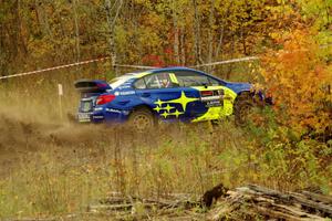 David Higgins / Craig Drew Subaru WRX STi comes through the spectator point on SS9, Arvon-Silver I.