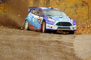 Piotr Fetela / Dominik Jozwiak Ford Fiesta comes through the spectator point on SS9, Arvon-Silver I.