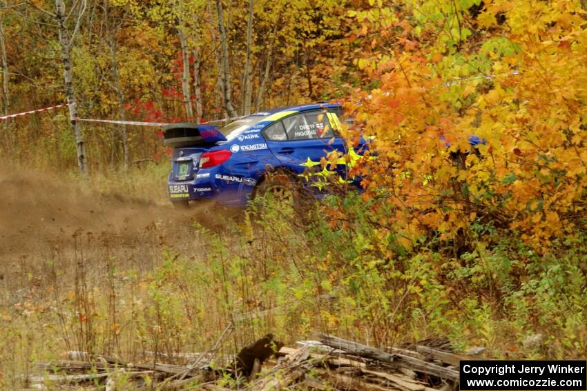 David Higgins / Craig Drew Subaru WRX STi comes through the spectator point on SS9, Arvon-Silver I.