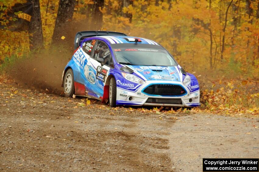 Piotr Fetela / Dominik Jozwiak Ford Fiesta comes through the spectator point on SS9, Arvon-Silver I.