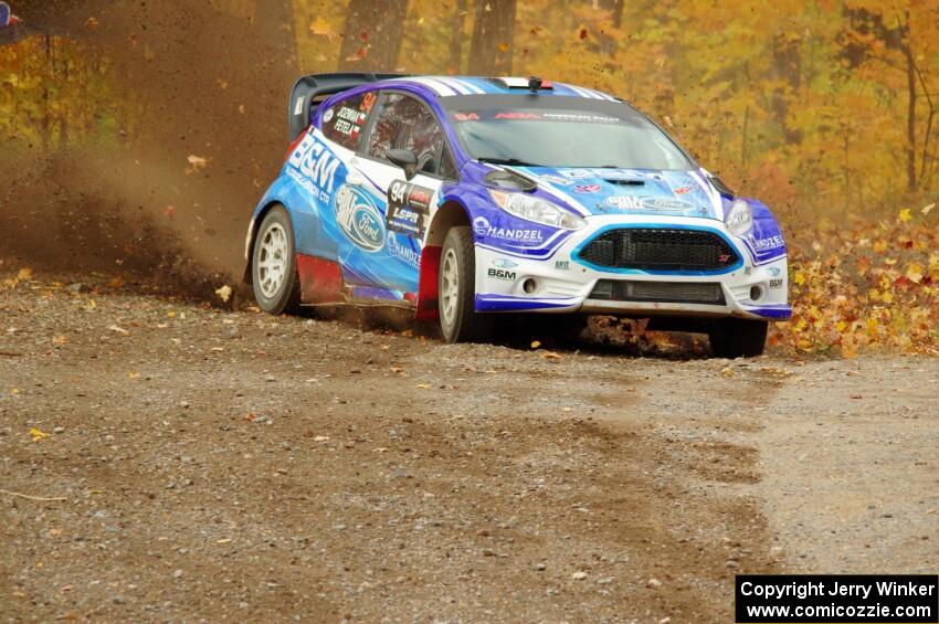 Piotr Fetela / Dominik Jozwiak Ford Fiesta comes through the spectator point on SS9, Arvon-Silver I.