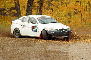 Michael Hooper / Claudia Barbera-Pullen Lexus IS350 comes through the spectator point on SS9, Arvon-Silver I.