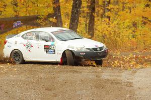 Michael Hooper / Claudia Barbera-Pullen Lexus IS350 comes through the spectator point on SS9, Arvon-Silver I.