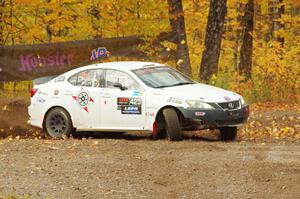 Michael Hooper / Claudia Barbera-Pullen Lexus IS350 comes through the spectator point on SS9, Arvon-Silver I.