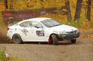 Michael Hooper / Claudia Barbera-Pullen Lexus IS350 comes through the spectator point on SS9, Arvon-Silver I.