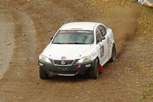 Michael Hooper / Claudia Barbera-Pullen Lexus IS350 comes through the spectator point on SS9, Arvon-Silver I.