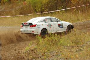 Michael Hooper / Claudia Barbera-Pullen Lexus IS350 comes through the spectator point on SS9, Arvon-Silver I.