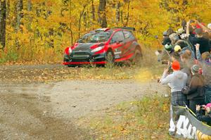 Dave Wallingford / Leanne Junnila Ford Fiesta comes through the spectator point on SS9, Arvon-Silver I.