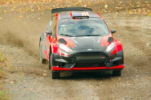 Dave Wallingford / Leanne Junnila Ford Fiesta comes through the spectator point on SS9, Arvon-Silver I.