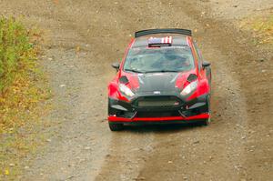 Dave Wallingford / Leanne Junnila Ford Fiesta comes through the spectator point on SS9, Arvon-Silver I.