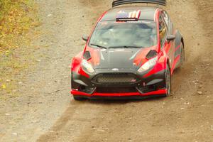 Dave Wallingford / Leanne Junnila Ford Fiesta comes through the spectator point on SS9, Arvon-Silver I.