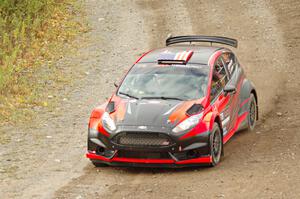 Dave Wallingford / Leanne Junnila Ford Fiesta comes through the spectator point on SS9, Arvon-Silver I.