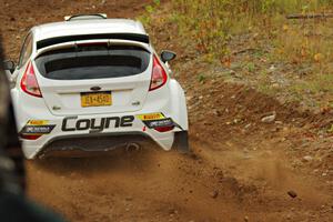 John Coyne / Doug Nagy Ford Fiesta RS comes through the spectator point on SS9, Arvon-Silver I.