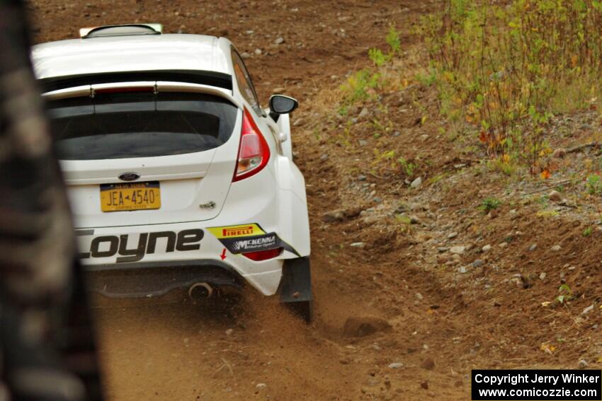 John Coyne / Doug Nagy Ford Fiesta RS comes through the spectator point on SS9, Arvon-Silver I.
