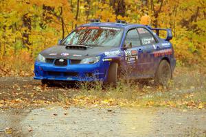 Zach Whitebread / Cameron Carr Subaru WRX STi comes through the spectator point on SS9, Arvon-Silver I.