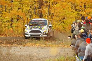 Ryan Booth / Rhianon Gelsomino Ford Fiesta R2T comes through the spectator point on SS9, Arvon-Silver I.