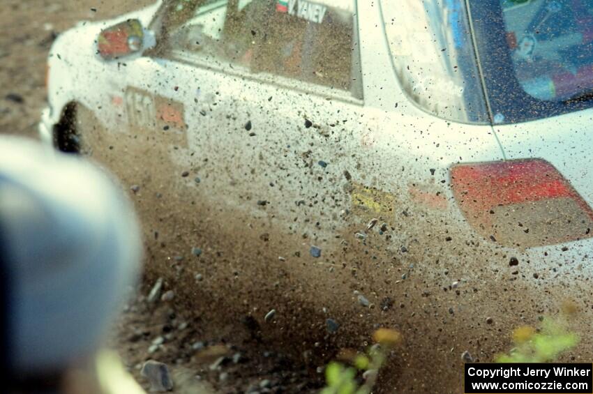 Ivo Draganov / Vladimir Yanev Subaru WRX Wagon comes through the spectator location on SS9, Arvon-Silver I.