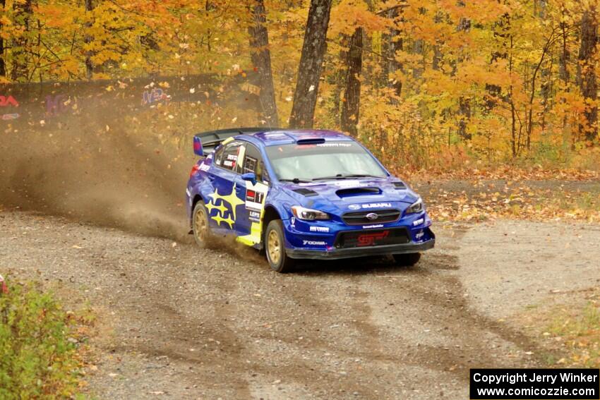 David Higgins / Craig Drew Subaru WRX STi comes through the spectator point on SS9, Arvon-Silver I.