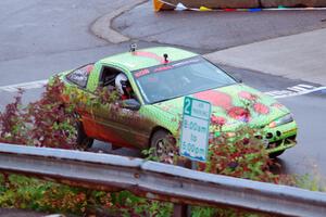 Eric Carlson / Camille Carlson Mitsubishi Eclipse on SS15, Lakeshore Drive.