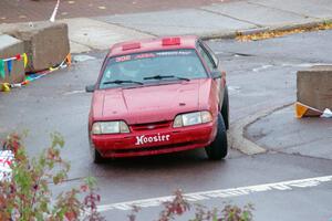 Andrew Mozer / Eric Mozer Ford Mustang on SS15, Lakeshore Drive.