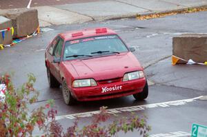 Andrew Mozer / Eric Mozer Ford Mustang on SS15, Lakeshore Drive.