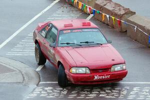 Andrew Mozer / Eric Mozer Ford Mustang on SS15, Lakeshore Drive.