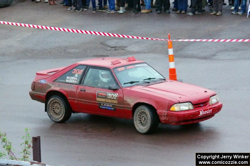 Andrew Mozer / Eric Mozer Ford Mustang on SS15, Lakeshore Drive.