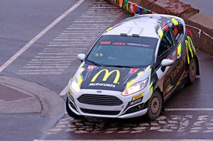 Ryan Booth / Rhianon Gelsomino Ford Fiesta R2T on SS15, Lakeshore Drive.
