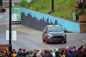 Ryan Sanders / Jimmy Brandt Ford Fiesta on SS15, Lakeshore Drive.