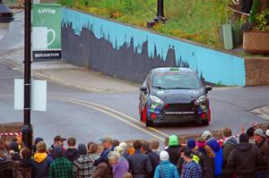 Ryan Sanders / Jimmy Brandt Ford Fiesta on SS15, Lakeshore Drive.