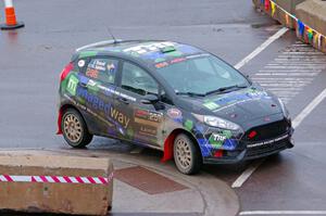 Ryan Sanders / Jimmy Brandt Ford Fiesta on SS15, Lakeshore Drive.