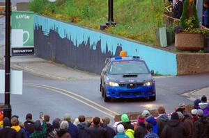 Zach Whitebread / Cameron Carr Subaru WRX STi on SS15, Lakeshore Drive.