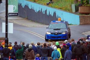 Zach Whitebread / Cameron Carr Subaru WRX STi on SS15, Lakeshore Drive.