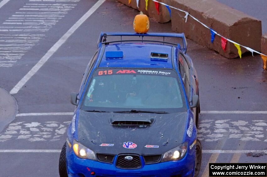 Zach Whitebread / Cameron Carr Subaru WRX STi on SS15, Lakeshore Drive.