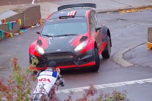 Dave Wallingford / Leanne Junnila Ford Fiesta on SS15, Lakeshore Drive.