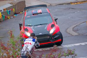 Dave Wallingford / Leanne Junnila Ford Fiesta on SS15, Lakeshore Drive.