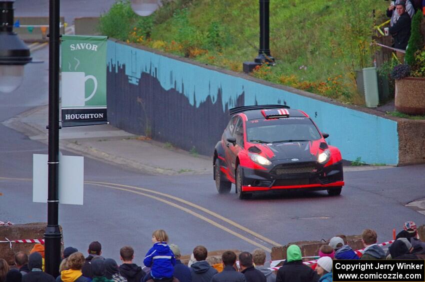 Dave Wallingford / Leanne Junnila Ford Fiesta on SS15, Lakeshore Drive.