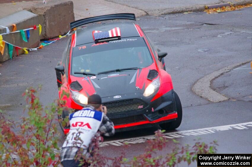 Dave Wallingford / Leanne Junnila Ford Fiesta on SS15, Lakeshore Drive.