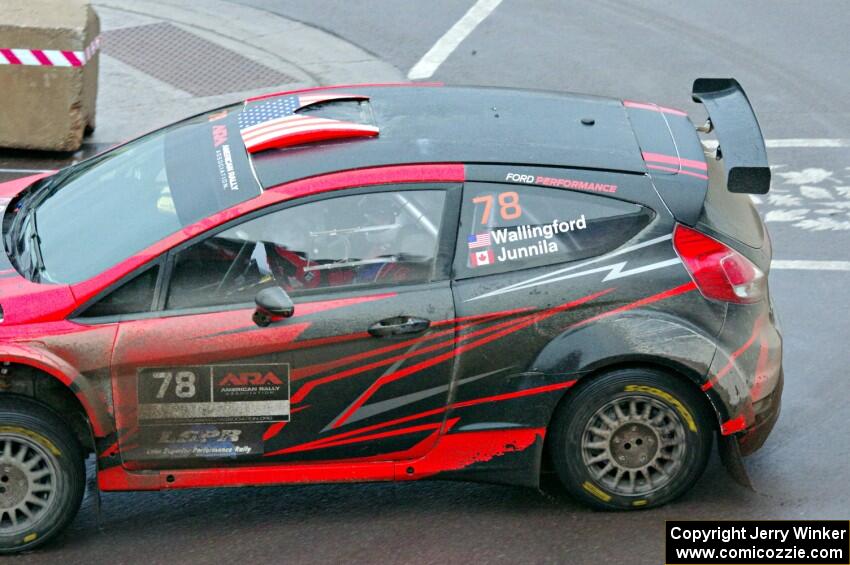 Dave Wallingford / Leanne Junnila Ford Fiesta on SS15, Lakeshore Drive.