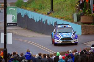 Piotr Fetela / Dominik Jozwiak Ford Fiesta on SS15, Lakeshore Drive.